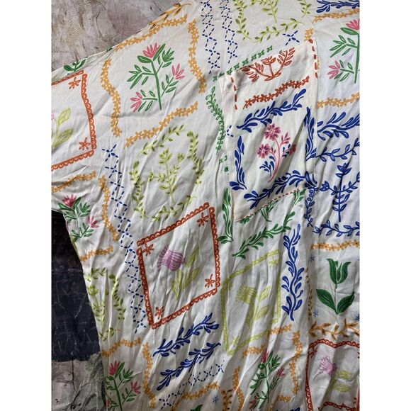 New Anthropologie Corey Lynn Calter Shirt Dress Oversized Printed Mini XL - Picture 8 of 9